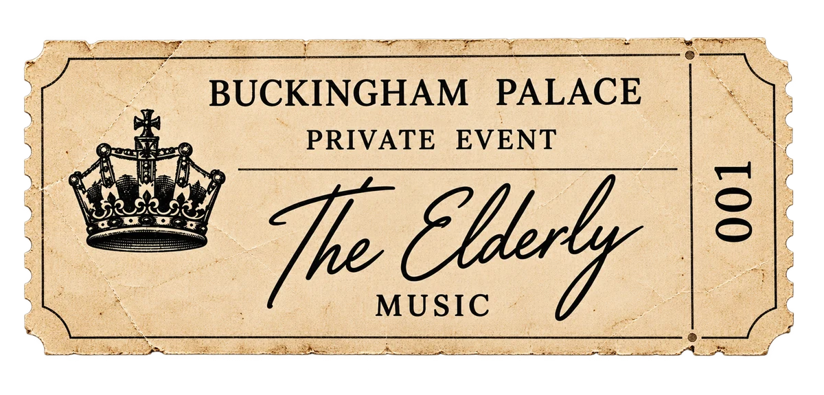 Vintage Buckingham Palace private event ticket for The Elderly